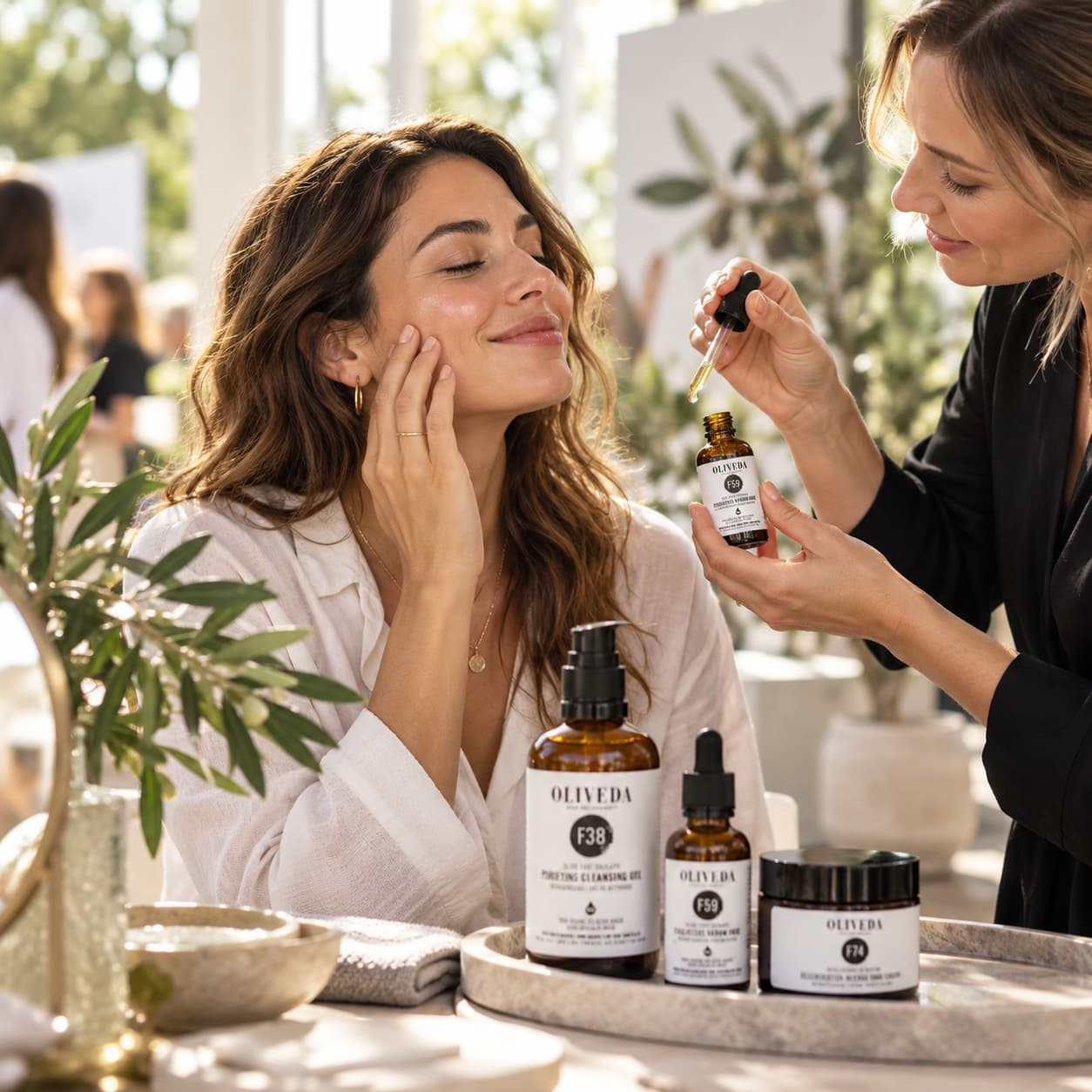 Skincare Moments mit Oliveda